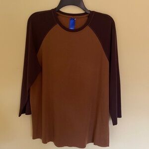 Two Tone Brown Kit and Ace Baseball Tee - Size S